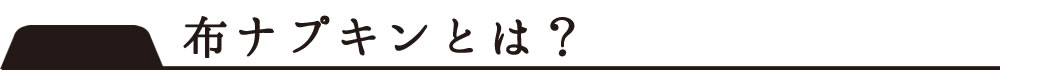 布ナプキンとは