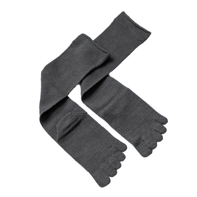 大法紡績絹木綿靴下ハイソックス〔5本指〕Lサイズ〔24-26cm〕全4色【メール便可】