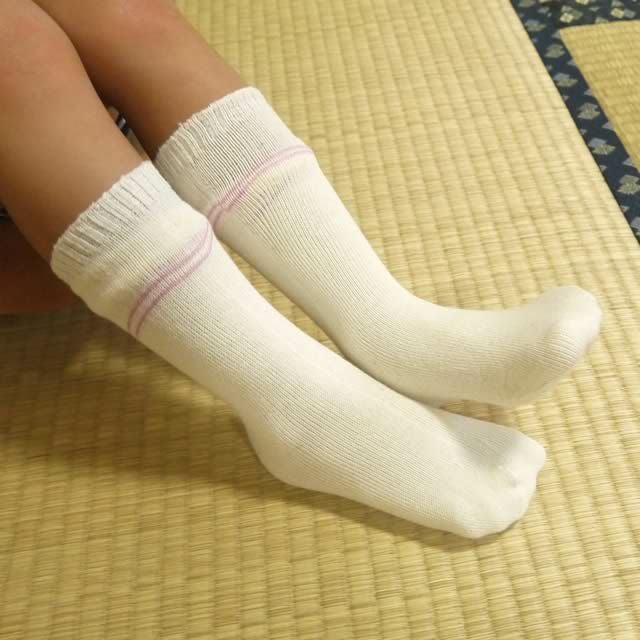 【メール便可】大法紡績冷えとり園児用靴下2足セットシルク&コットン〔16～19cm〕/冷えとり靴下内絹外綿冷え取り重ねばきキッズ子ども温かい日本製冷え性冷えとり健康法