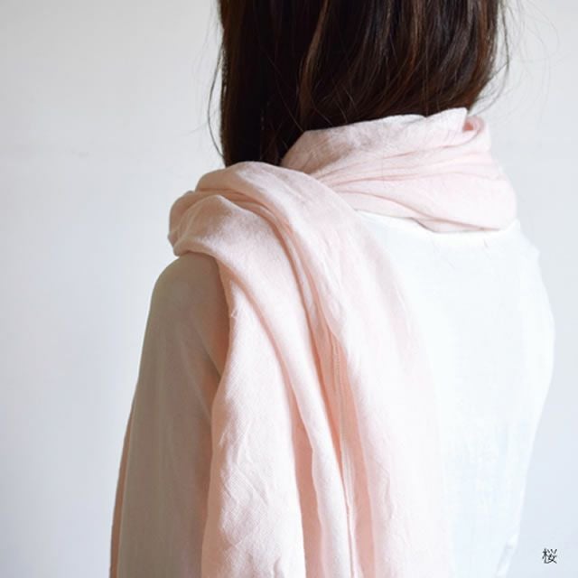 コットン&ウールストール羽織【メール便可】コンテックス/日本製/今治