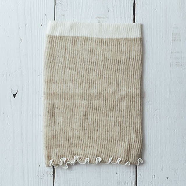 シルク&リネン二重織ウエストウォーマー〔厚手〕ライブコットン