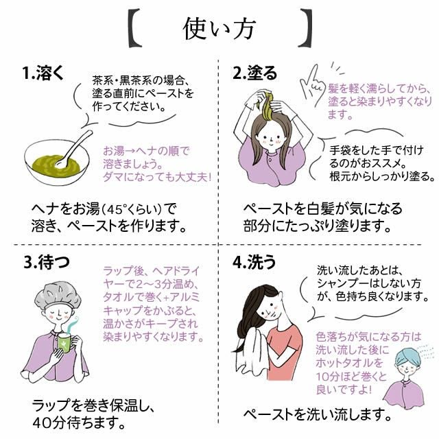 ナイアードヘナ+木藍黒茶系徳用400g