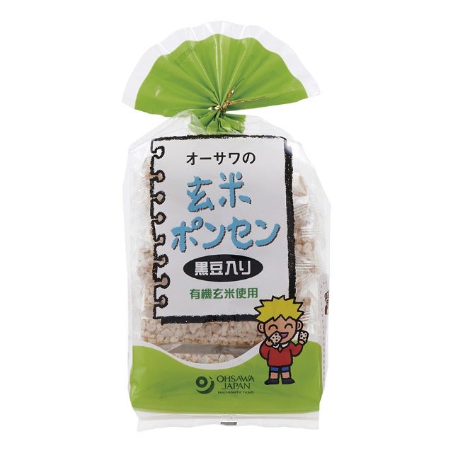 オーサワ玄米ポンセン（黒豆入り）8枚