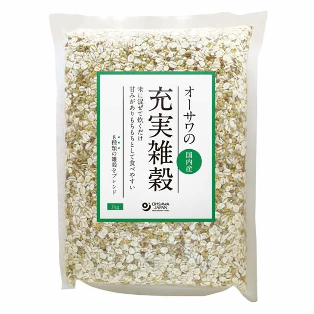 オーサワの充実雑穀〔国内産〕1kg