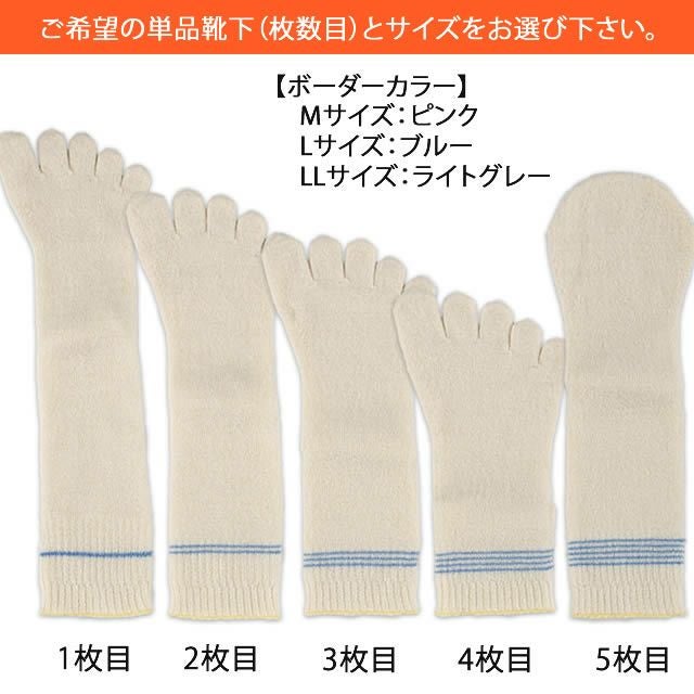 大法紡績健康組曲単品〔1・2・3・4・5枚目〕〔シルク&コットン〕【メール便可】