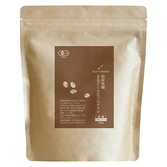 ムソー国産有機まるごと大豆プロテイン・プレーン280g