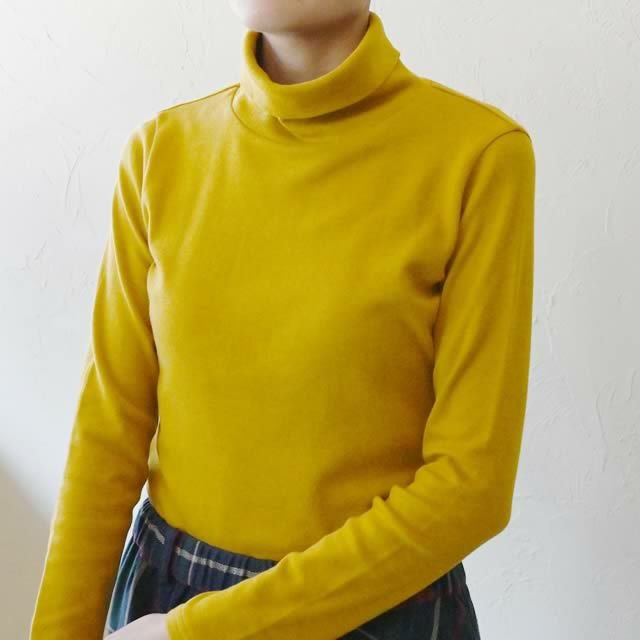 オーガニックコットンタートルネックトップシサム工房【メール便可(1点まで)】