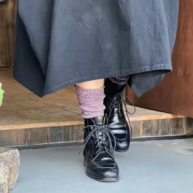 mokono日々のクネクネくつ下色合わせWoolくつ下22-26cm【メール便可】