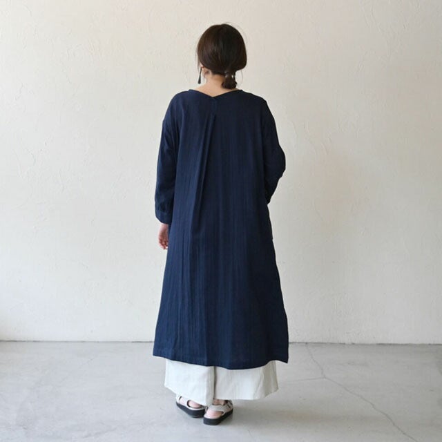 ダブルガーゼ2wayVネックワンピースシサム工房