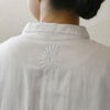 ダブルガーゼスソカーブシャツホワイトシサム工房