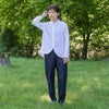 ダブルガーゼスソカーブシャツホワイトシサム工房