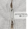 thinkfutuパーカー裏毛〔杢グレー/ネイビー〕Mサイズうなぎの寝床