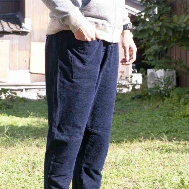 国産もんぺMONPE綿モールMUJI〔無地/秋冬/久留米絣〕うなぎの寝床