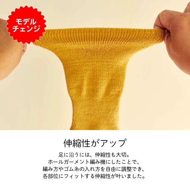 【モデルチェンジ】大法紡績絹木綿靴下〔先丸〕M・L・LLサイズ【メール便可】☆